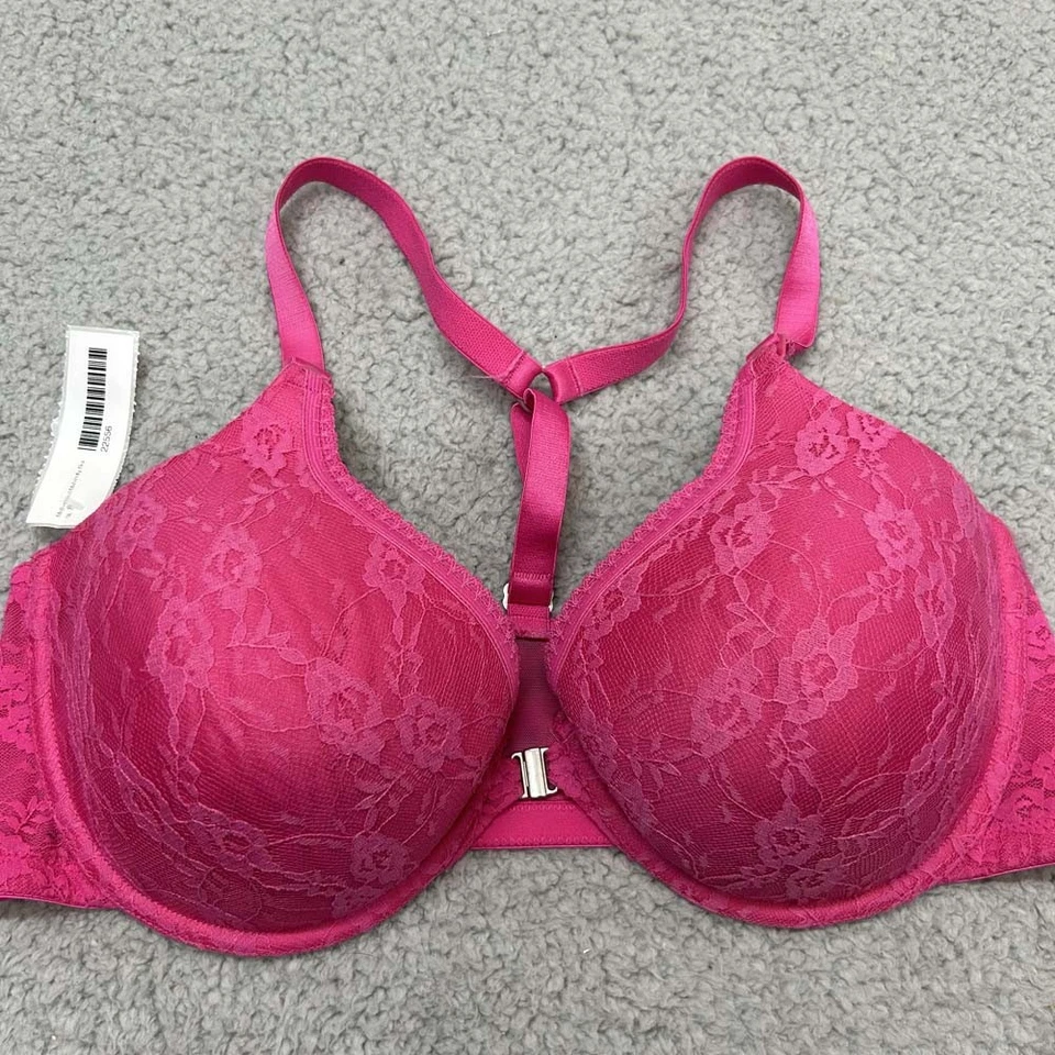 Motherhood Maternity Bra 36DD Nursing Bra Molded Pink Lace Sexy - Image 1 of 4
