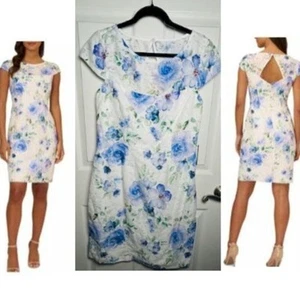 Adrianna Papell Womens Floral Knee Length Sheath Dress Size 12 New NWT - Picture 1 of 6