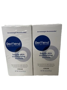 (2 Pack) DerMend Fragile Skin Moisturizing Formula Cream - 4.5 Oz Each - Picture 1 of 2