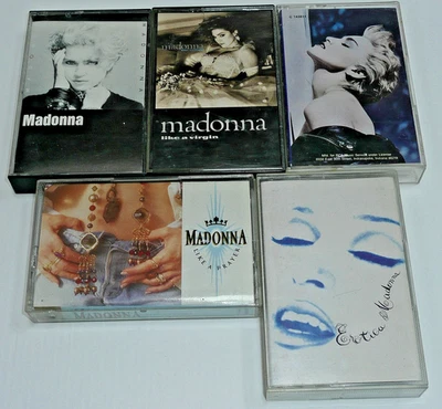 MADONNA 5 CASSETTE TAPE LOT 80's 90's Pop Dance - Image 1 of 4