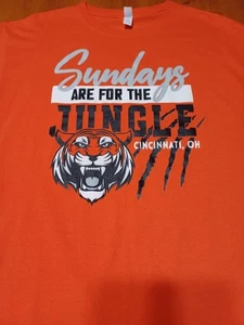 Cincinnati Football T-shirt Sundays Are For The Jungle (Adult Size, Large). - Picture 1 of 7