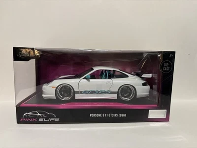 Jada 1:24 Pink Slips Porsche 911 GT3 RS (996) White - Image 1 of 4