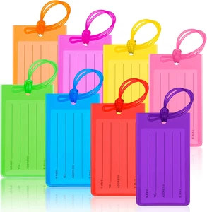 8 Stück Kofferanhänger für Koffer - wasserdichte Kofferanhänger mit Ausweis - Bild 1 von 12