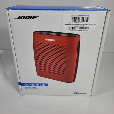 Bose Soundlink Color Portable Bluetooth Speaker Red NEW - Image 1 of 4