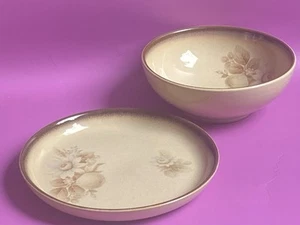 Vintage Denby Keramik Erinnerungen Steinzeug Bauernhaus Schüssel & Teller Set - Bild 1 von 10