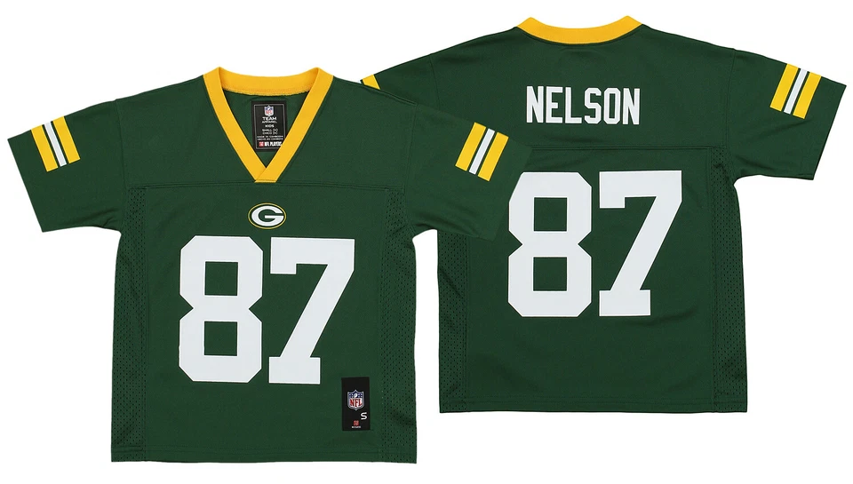 Camiseta Outerstuff NFL Niños Green Bay Packers Jordy Nelson #87 Nivel Medio, Verde Foto 1 de 1