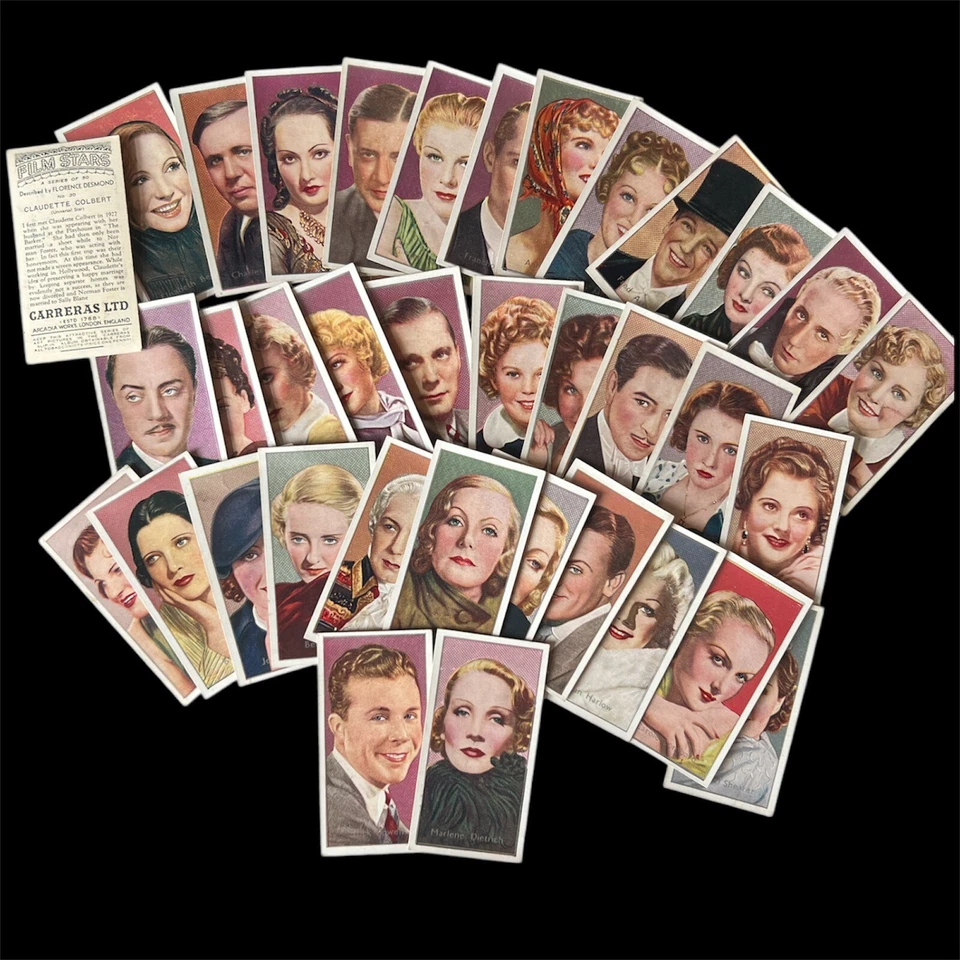 1936 Carreras FILM STARS (By Desmond) Cigarette Cards - Pick your Card/s - Image 1 of 1
