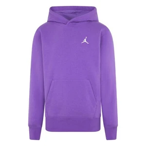 JORDAN Big Boys Brooklyn Hoodie Sweatshirt Black Raspberry Size L - Picture 1 of 5