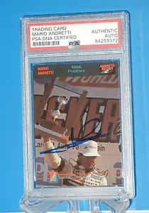 MARIO ANDRETTI ANDRETTI RACING CARD PSA/DNA CERTIFIED AUTOGRAPH SLABBED 7 - Picture 1 of 1