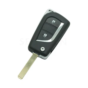 Flip Remote Key Shell VA2 Blade fit for TOYOTA Reiz Yaris Scion tC iQ 2 Button - Foto 1 di 4