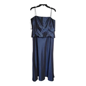 cachet Dress Womens Size 15 Blue bead formal Wedding Church Presentation Event - Picture 1 of 9