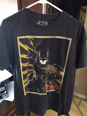Camiseta gris Batman vs Superman Dawn of Justice para hombre talla grande Foto 1 de 2
