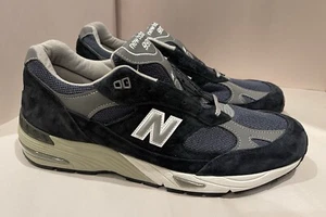 RARE 12 US NEW BALANCE 991 Men KITH NAVY BLUE New MADE IN ENGLAND No Box M991NV - Picture 1 of 10