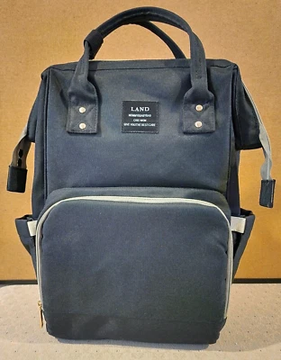 LAND Mommy & Baby - Diaper Bag Backpack Chic-Mom Black Amazing Condition & Clean - Image 1 of 4