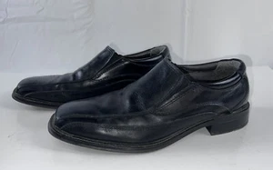 Docker 90-27224 Franchise Black Leather Slipon ComfortDress Loafer Men Shoe 8.5M - Picture 1 of 12