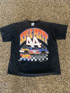 Kyle Petty #44 Vintage 90’s T-Shirt. Size: XL Hot Wheels. 100% Cotton - Picture 1 of 10