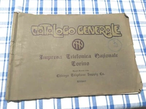 IMPRESA TEEFONICA NAZIONALE-CHICAGO TELEPHONE SUIPPLY CO-CATALOGO GENERALE-MT25 - Picture 1 of 7