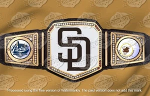 San Diego Padres MLB World Series Championship Belt Adult Size 2mm Brass - Picture 1 of 1