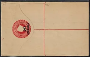 Gibraltar 1890 QV Registered Letter 2d Red w/ 20 CENTIMOS OVPT & SPECIMEN RARE - Picture 1 of 2