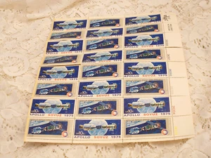 Stamps Soyuz Space Test Project 10 Cent Set of 24 1974 - Picture 1 of 6