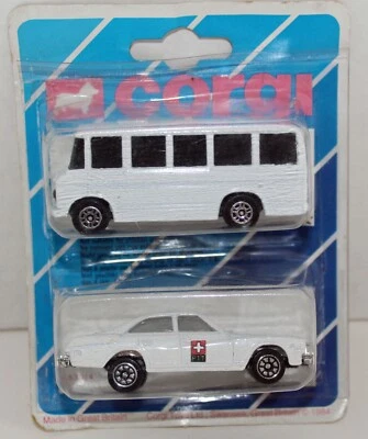 Corgi Junior Swiss Post (PTT) bus and Buick Regal Twin pack export issue - Image 1 of 2
