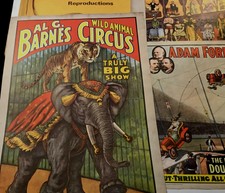 4 Circus Posters-Vintage 1960 Old Time-Circus World Museum- 13 x 19 ea
