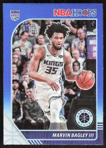 2019-20 4078E NBA Hoops Premium Stock Prizms Blue Marvin Bagley III Sacramento - Picture 1 of 2