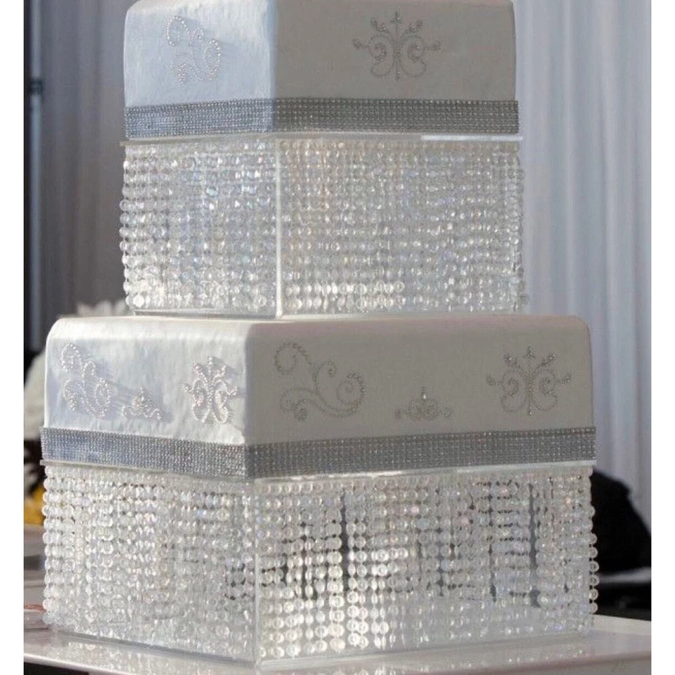 16inch Square Cake Stand with Led light - Image 1 of 4