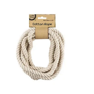 New 4x 2.3 Meters Cotton Rope Natural Rope Craft Rope - Bild 1 von 1