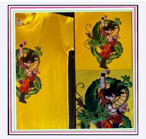 3 Pack Cartoon Anime Dragon Ball Z T-Shirt Children's 100% Cotton Unisex Tee - Picture 1 of 9