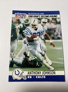 1990 Pro Set #705 Anthony Johnson Indianapolis Colts