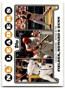2008 Topps Prince Fielder/Ryan Howard/Adam Dunn Milwaukee Brewers/Philadelphia