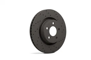 Hawk Performance HTC5324 Talon Cross Drilled And Slotted Brake Rotors - Picture 1 of 3