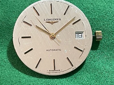 Longines movimento complet dial tige + corona logo car-aut cal 633.1 funzionante - Immagine 1 di 4