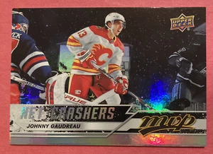 JOHNNY GAUDREAU 2020-21 UPPER DECK MVP NET CRASHERS FOIL INSERT CALGARY FLAMES - Bild 1 von 2