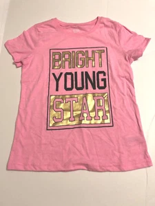 Girls Tee Shirt Pink Graphic Print - Picture 1 of 7