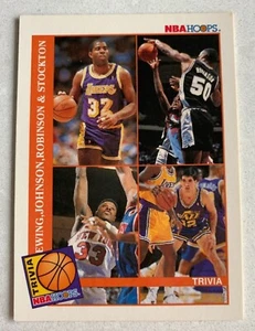 NBA MAGIC JOHNSON EWING ROBINSON STOCKTON 1992-93 NBA Hoops Trading CARD #485 - Bild 1 von 3