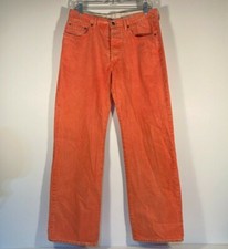 Etro Milano Bright Peach Wash Denim Jeans Men Size 34 - Made in Italy 