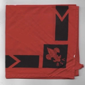Boy Scout of America Red Black Neckerchief [NC-4315] - Picture 1 of 1
