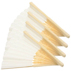 Ventilador de papel plegable 4 piezas recuerdos para invitados de boda portátil niño - Imagen 1 de 12