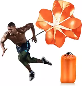 Running Speed Training 56 Inch Speed Drills Resistance Parachute Running Sprint - Picture 1 of 7