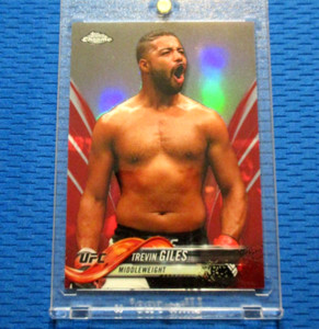 *TREVIN GILES* ~CHROME XRARE "RED" PARALLEL RC~ 2018 TOPPS UFC *(ROOKIE(#/5)*