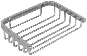 RECTANGULAR BASKET - POLISHED STAINLESS STEEL - Picture 1 of 2