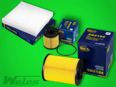 SERVICEPAKET FORD FOCUS II 2,0 TDCi VOLVO C30 V50 2,0 D Luft- Öl- Pollenfilter - Bild 1 von 4