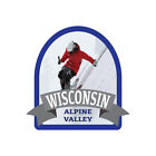 Autocollant Ski Wisconsin Alpine Valley 4x4 pouces