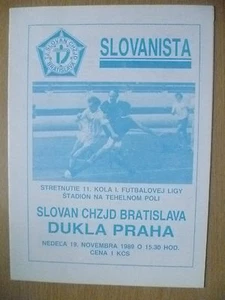 1989 SLOVAN CHZJD BRATISLAVA v DUKLA PRAHA - Picture 1 of 5
