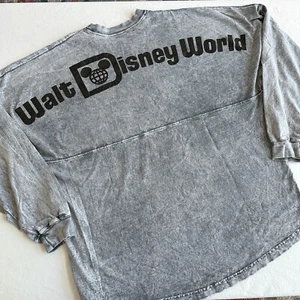 Disney World Parks Mickey Mouse Grey Spirit Jersey Adult LARGE Acid - Picture 1 of 6