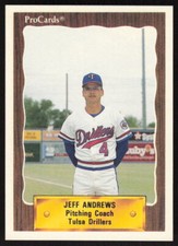 1990 ProCards   Jeff Andrews #1174 Tulsa Drillers