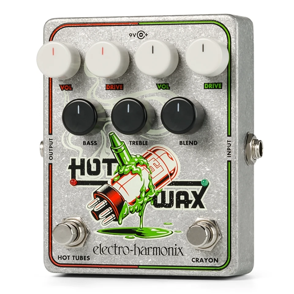 Electro-Harmonix EHX Hot Wax Dual Overdrive Guitar Bass Effects Pedal Stompbox - Image 1 of 1