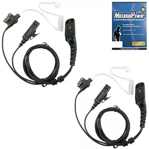 2x Earpiece Headset for MOTOROLA XPR7550e XPR6350 XPR6550 XPR7550 APX4000 6000 - Picture 1 of 6
